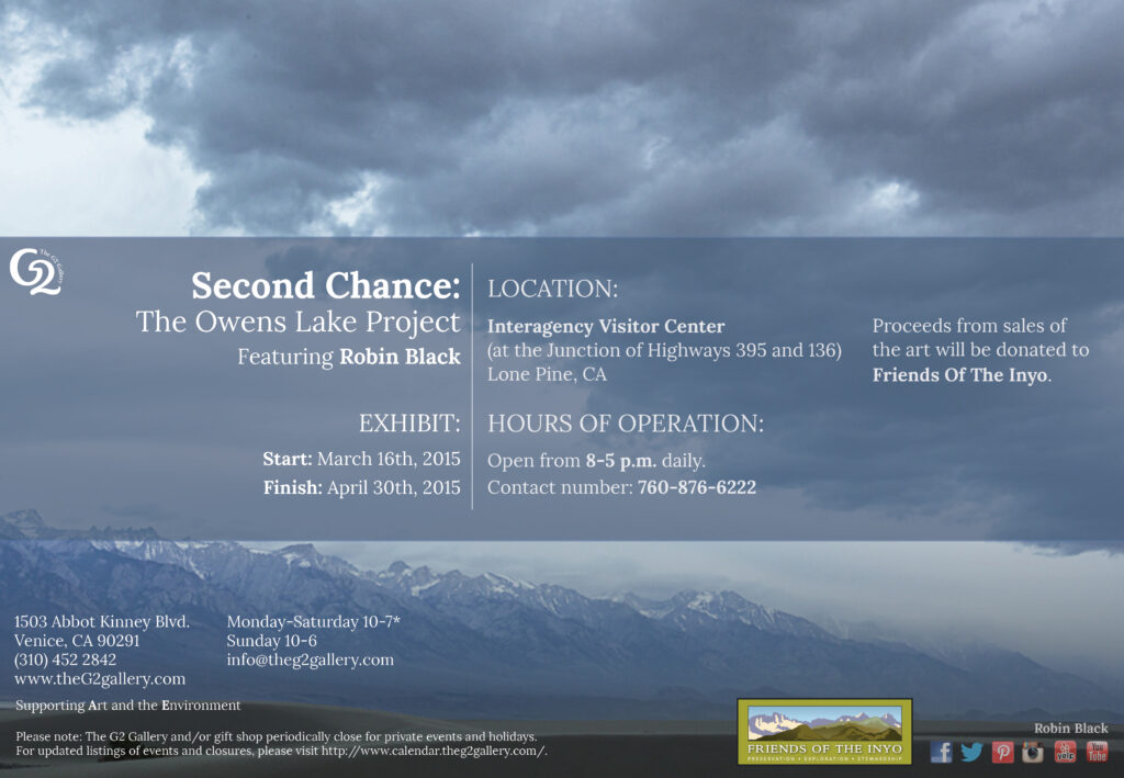 Brochure for 2015 Exhibition of the Owens Lake Project